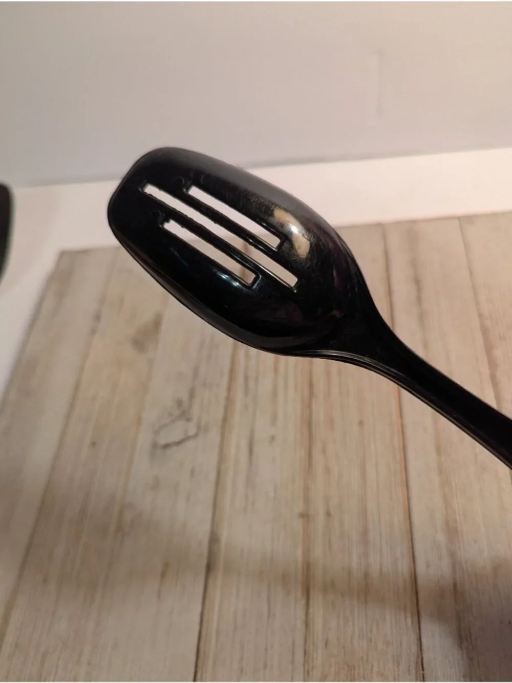 Vintage Foley #2 Black Nylon Plastic Solid Spoon 11